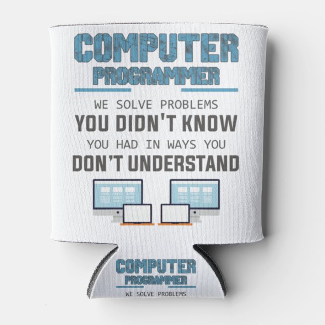 Rafraîchisseur Pour Canette Promoteur programmeur informaticien cadeau-IXe3i (Devant)