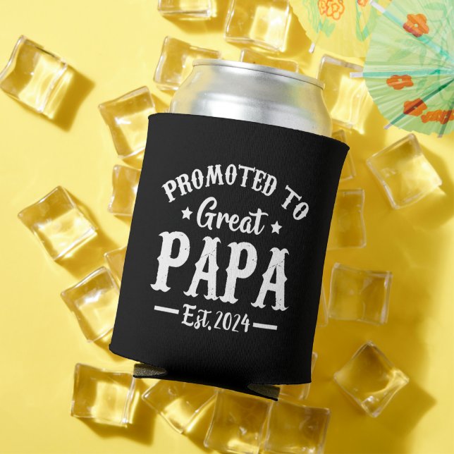 Rafraîchisseur Pour Canette promu à grand papa est t-shirt 2024 (Été in situ)