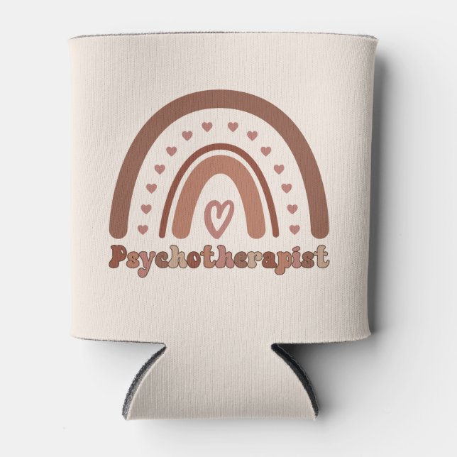 Rafraîchisseur Pour Canette Psychothérapeute Boho Rainbow (Devant)