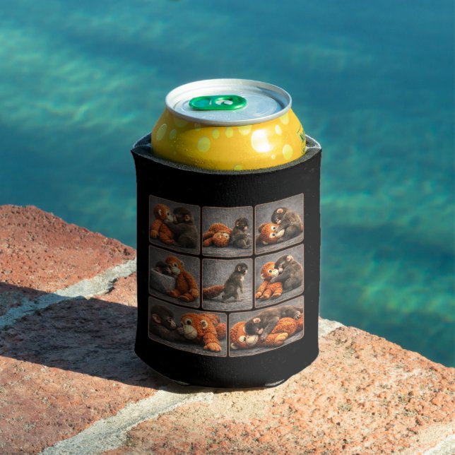 Rafraîchisseur Pour Canette Punch Bébé Singe (Piscine in situ)
