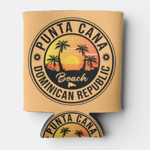 Rafraîchisseur Pour Canette Punta Cana Dominican Palm Tree Beach Vintage Can C