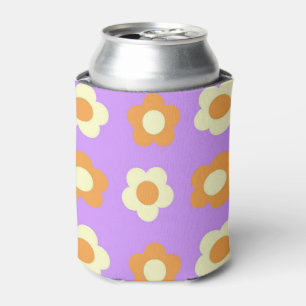 Rafraîchisseur Pour Canette Purple Orange Floral Chic Boisson Printemps Été
