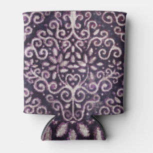 Rafraîchisseur Pour Canette Purple, tan damassé, luxe motif
