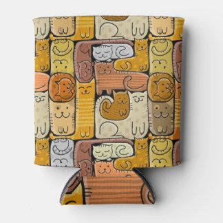 Rafraîchisseur Pour Canette Puzzle Funny Chats House sans joint