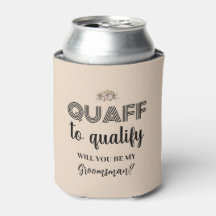 Quaff Pour Qualifier, Drôle Groomsman Proposition