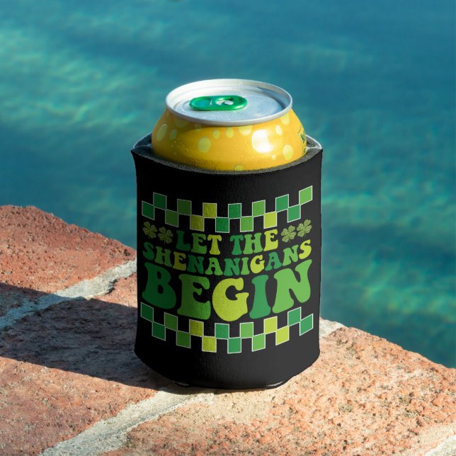 Rafraîchisseur Pour Canette Que les Shenanigans commencent Irish Groovy Rétro (Piscine in situ)