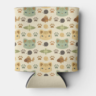 Rafraîchisseur Pour Canette Qu'est-ce que le Cool, Kitty Chat en Jaune et Brow