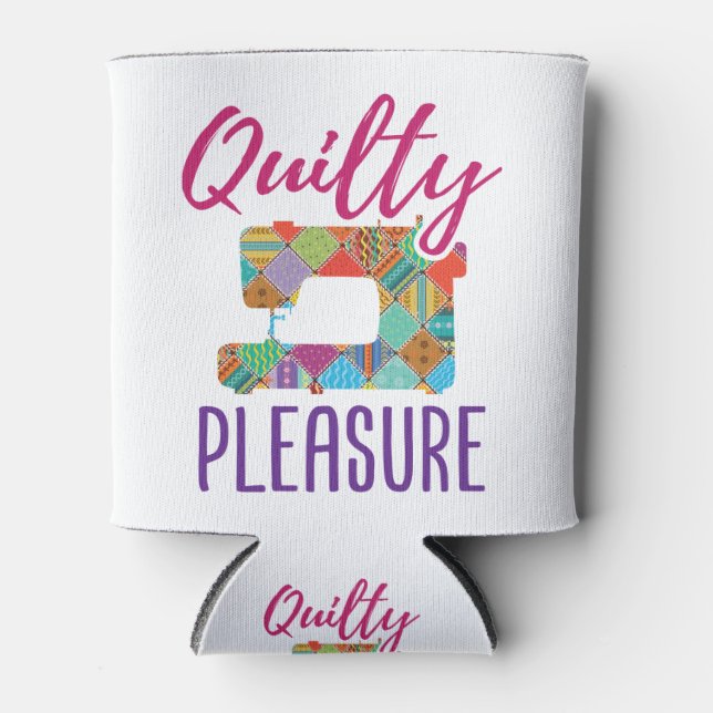Rafraîchisseur Pour Canette Quilty Plaisir Quilting Lover Quilter Sew Quilter (Devant)