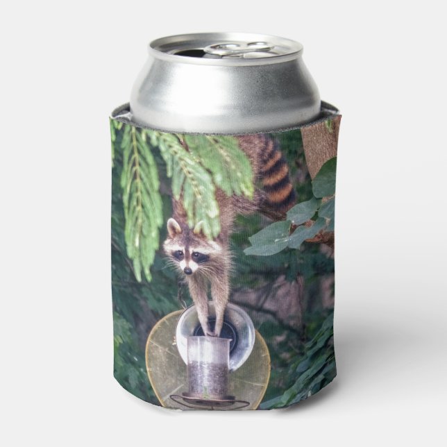 Rafraîchisseur Pour Canette Raccoon raid l'éleveur d'oiseaux (Can devant)