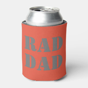 Rafraîchisseur Pour Canette Rad Papa foncé orange & gris moderne cool de typog