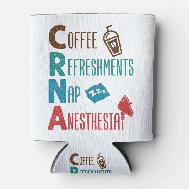 Rafraîchisseur Pour Canette Rafraîchissements café CRNA Anesthésie de la siest (Devant)