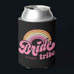 Rafraîchisseur Pour Canette Rainbow Bride Tribe Retro Personnalisé Can Cooler<br><div class="desc">Rainbow Bride Tribe Retro Personnalisé Can Cooler</div>