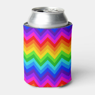 Rafraîchisseur Pour Canette Rainbow Colors #2 Large Chevron Zig Zag