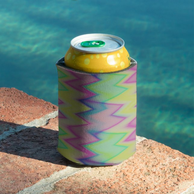 Rafraîchisseur Pour Canette Rainbow Zigzags (Piscine in situ)