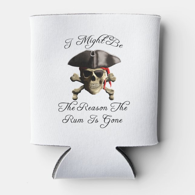 Rafraîchisseur Pour Canette Raison Pour Laquelle Le Rhum Est Partis Pirate Sku (Devant)