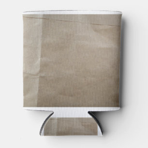Rafraîchisseur Pour Canette Rapprochement De L'Ancienne Texture De Papier Brow