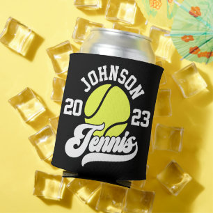 Rafraîchisseur Pour Canette Raquette de tennis personnalisée NOM Joueur Court
