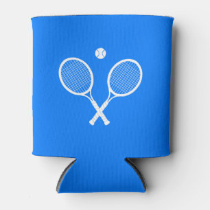 Rafraîchisseur Pour Canette Raquettes de tennis et Ball Party Blue