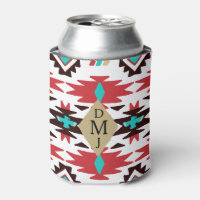 Red Turquoise Monogramme Native American Vision