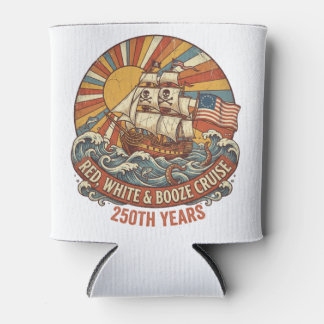 Rafraîchisseur Pour Canette Red White & Booze Cruise 250th Years