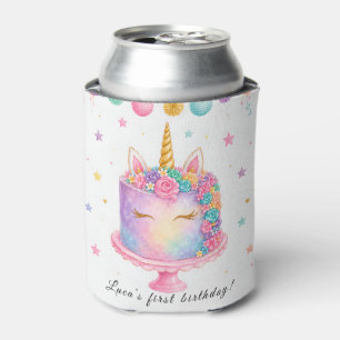 Rafraîchisseur Pour Canette Refroidisseur de boîte d'anniversaire licorne