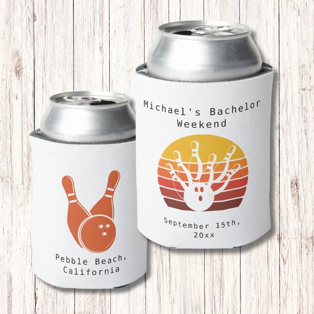 Rafraîchisseur Pour Canette Refroidisseur de boîte personnalisée | Retro Bowli (Créateur téléchargé)