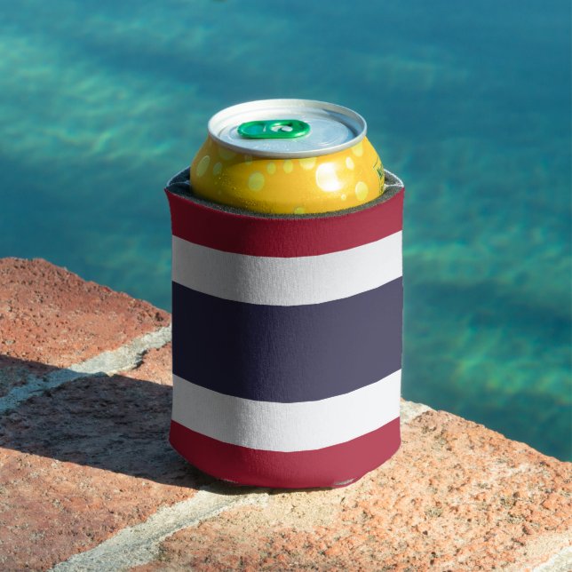 Rafraîchisseur Pour Canette Refroidisseur de canette avec drapeau de Thaïlande (Piscine in situ)