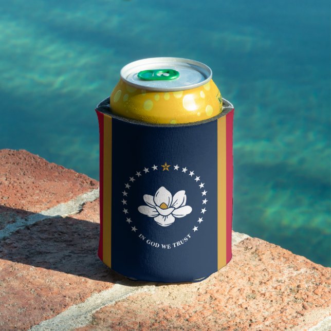 Rafraîchisseur Pour Canette Refroidisseur de canette avec drapeau du Mississip (Piscine in situ)