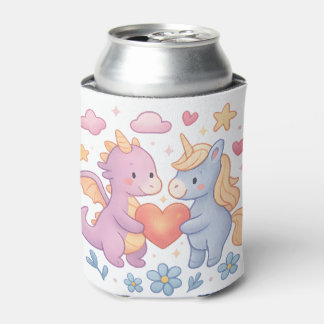 Rafraîchisseur Pour Canette Refroidisseur de canette Cœur de Dragon et Licorne