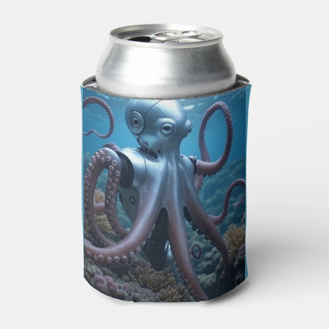 Rafraîchisseur Pour Canette Refroidisseur de canette Cyber Octopus (Can devant)