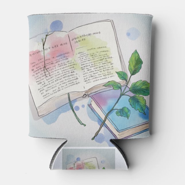 Rafraîchisseur Pour Canette Refroidisseur de canette esthétique Journal & Vine (Devant)