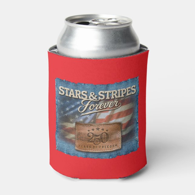 Rafraîchisseur Pour Canette Refroidisseur de canette Forever Star & Stripes (Can devant)