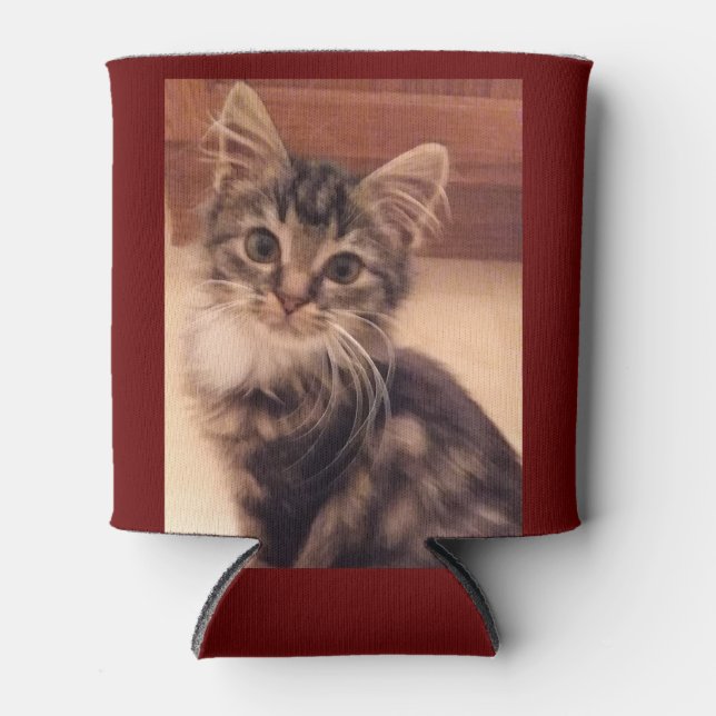 Rafraîchisseur Pour Canette Refroidisseur de canette isolé Chats Chatons Félin (Devant)