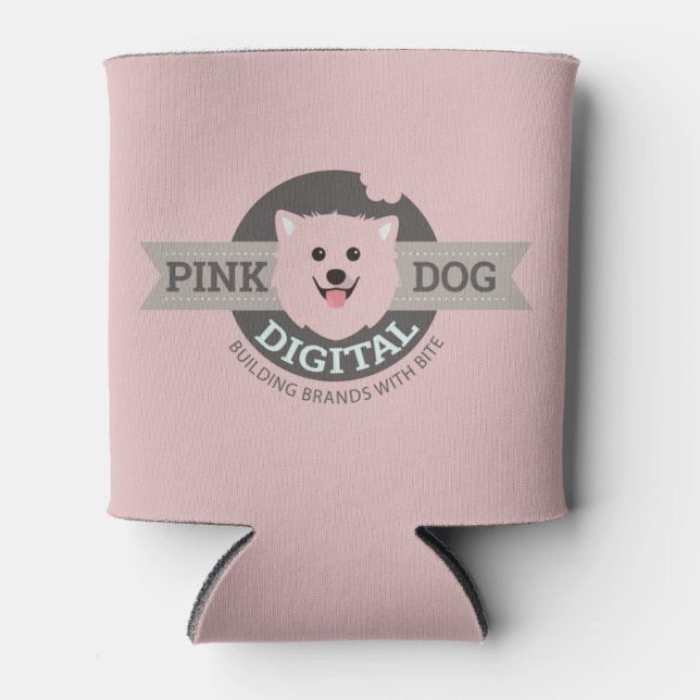 Rafraîchisseur Pour Canette Refroidisseur de canette numérique Rose Chien Digi (Devant)