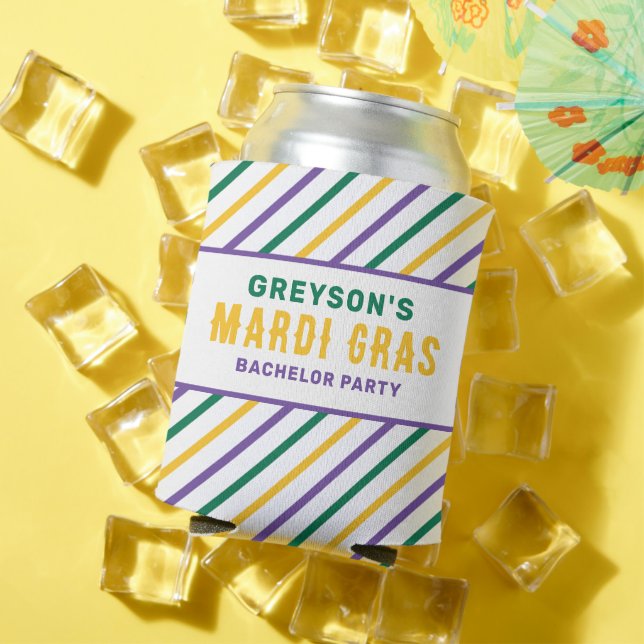 Rafraîchisseur Pour Canette Refroidisseur de canette pour soirée Mardi Gras cé (Été in situ)
