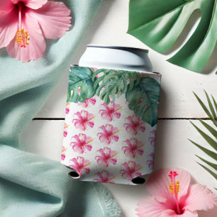 Rafraîchisseur Pour Canette Refroidisseurs de canettes de boisson Fleurs tropi