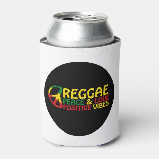 Rafraîchisseur Pour Canette Reggae Musique avec citations positives (Can devant)