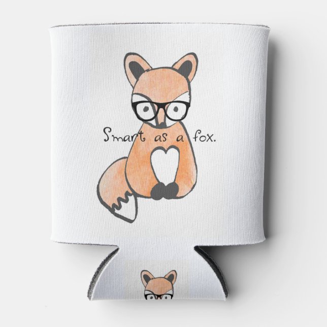 Rafraîchisseur Pour Canette Renard intelligent mignon (Devant)