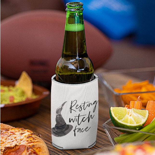 Rafraîchisseur Pour Canette Repose du visage de la sorcière | Bonne Halloween  (Créateur téléchargé)