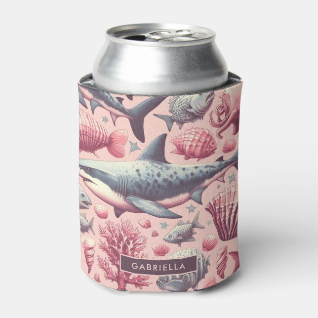 Rafraîchisseur Pour Canette Requin vintage sans joint (Can devant)