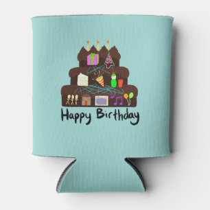 Rafraîchisseur Pour Canette Réseau neuronal de fête d'anniversaire geek