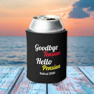 Rafraîchisseur Pour Canette Retraite Année Adieu Tension Bonjour Pension Gen X