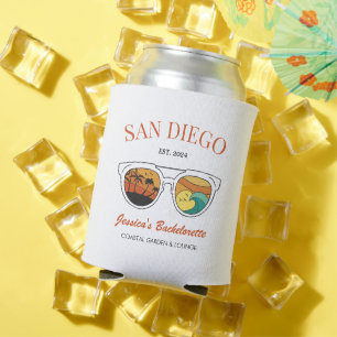 Rafraîchisseur Pour Canette Retro Beach Bachelorette Cadeaux de femme d'accuei