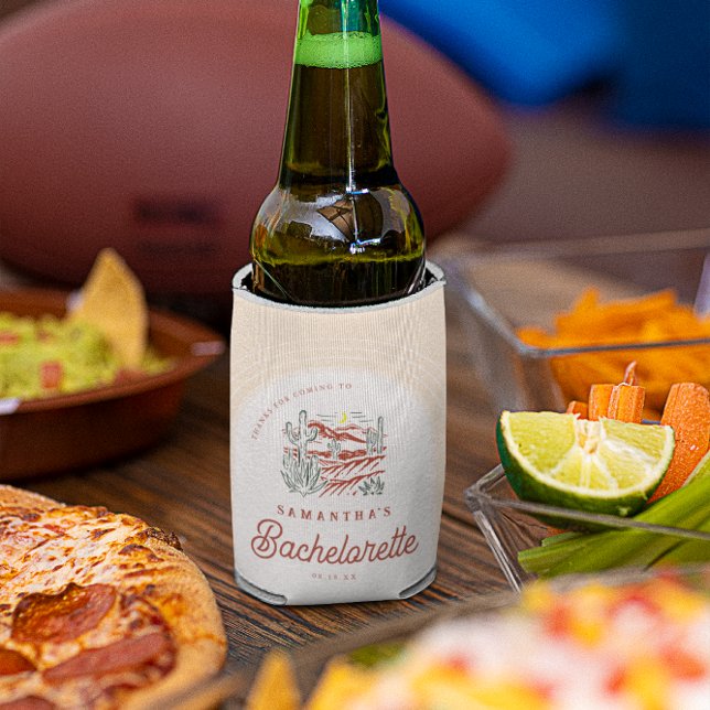 Rafraîchisseur Pour Canette Retro Désert de l'Ouest | Enterrement de vie de je (Créateur téléchargé)