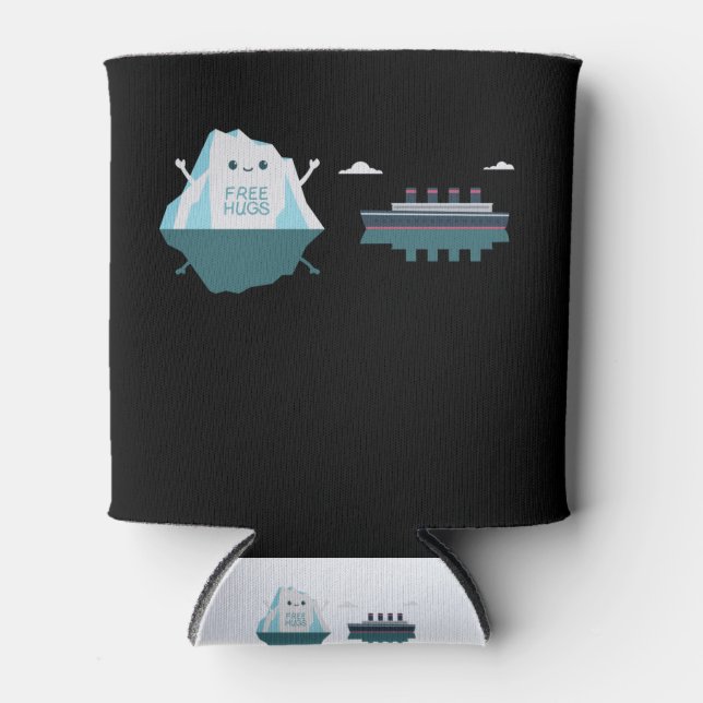 Rafraîchisseur Pour Canette Retro Funny Titanic Iceberg 1912 Cruis Vessel (Devant)