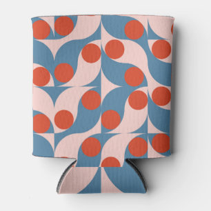 Rafraîchisseur Pour Canette Retro Géométrique : Mosaïque Vintage moderne.
