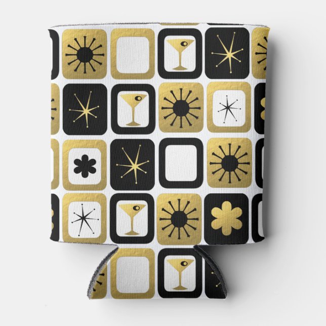 Rafraîchisseur Pour Canette Rétro Glamour Or Can Cooler (Devant)