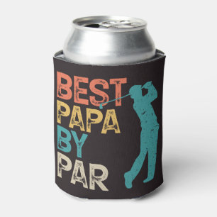Rafraîchisseur Pour Canette Retro Golfer - Meilleur Papa Par Par