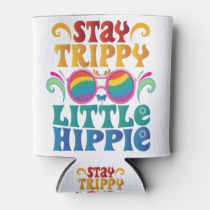 Rafraîchisseur Pour Canette Retro Stay Trippy Little Hippie Funny Peace Love