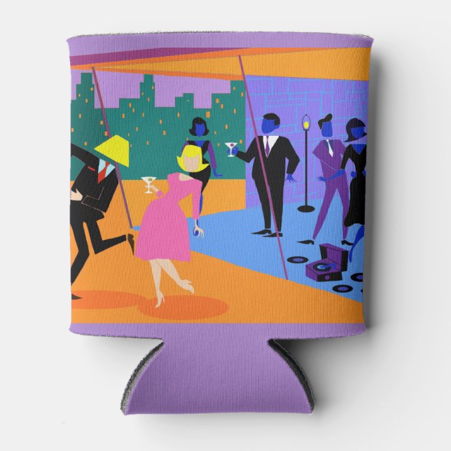 Rafraîchisseur Pour Canette Retro Urban Rooftop Party Can Cooler (Devant)